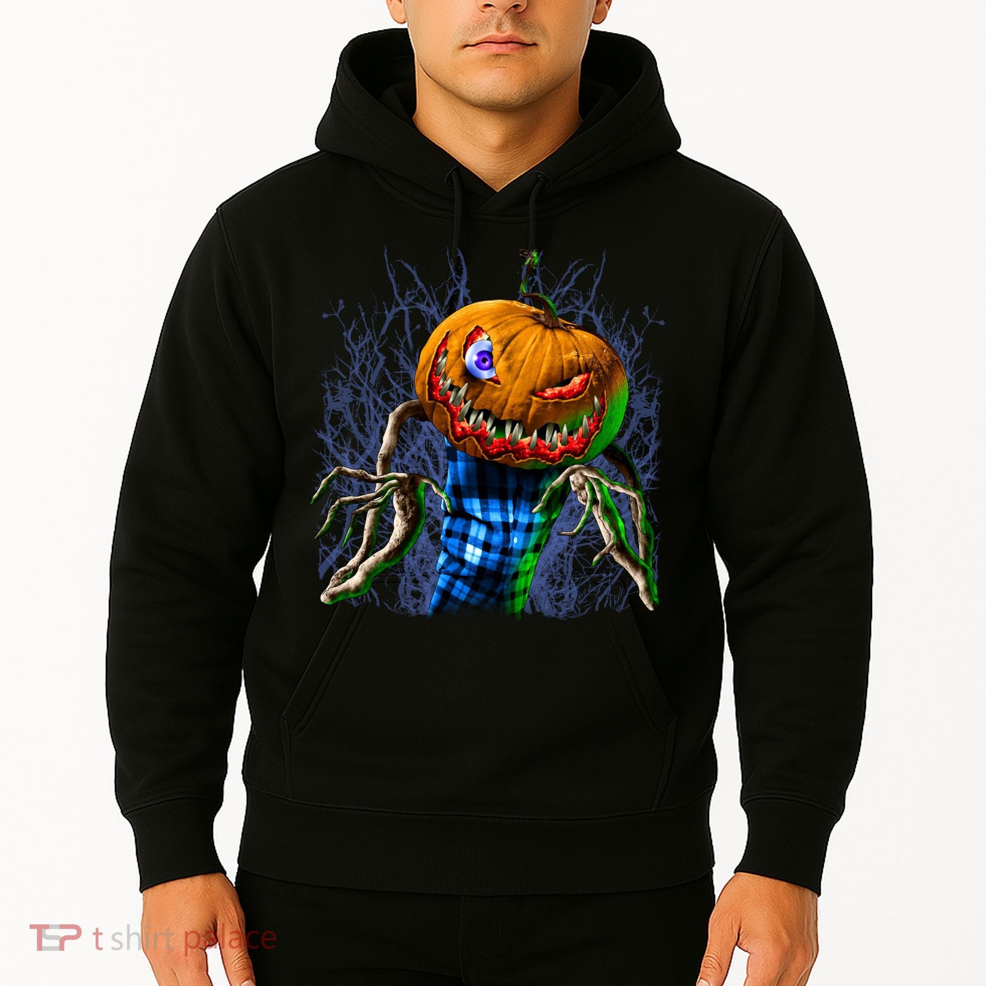 Pumpkinhead Scarecrow Halloween Hoodie