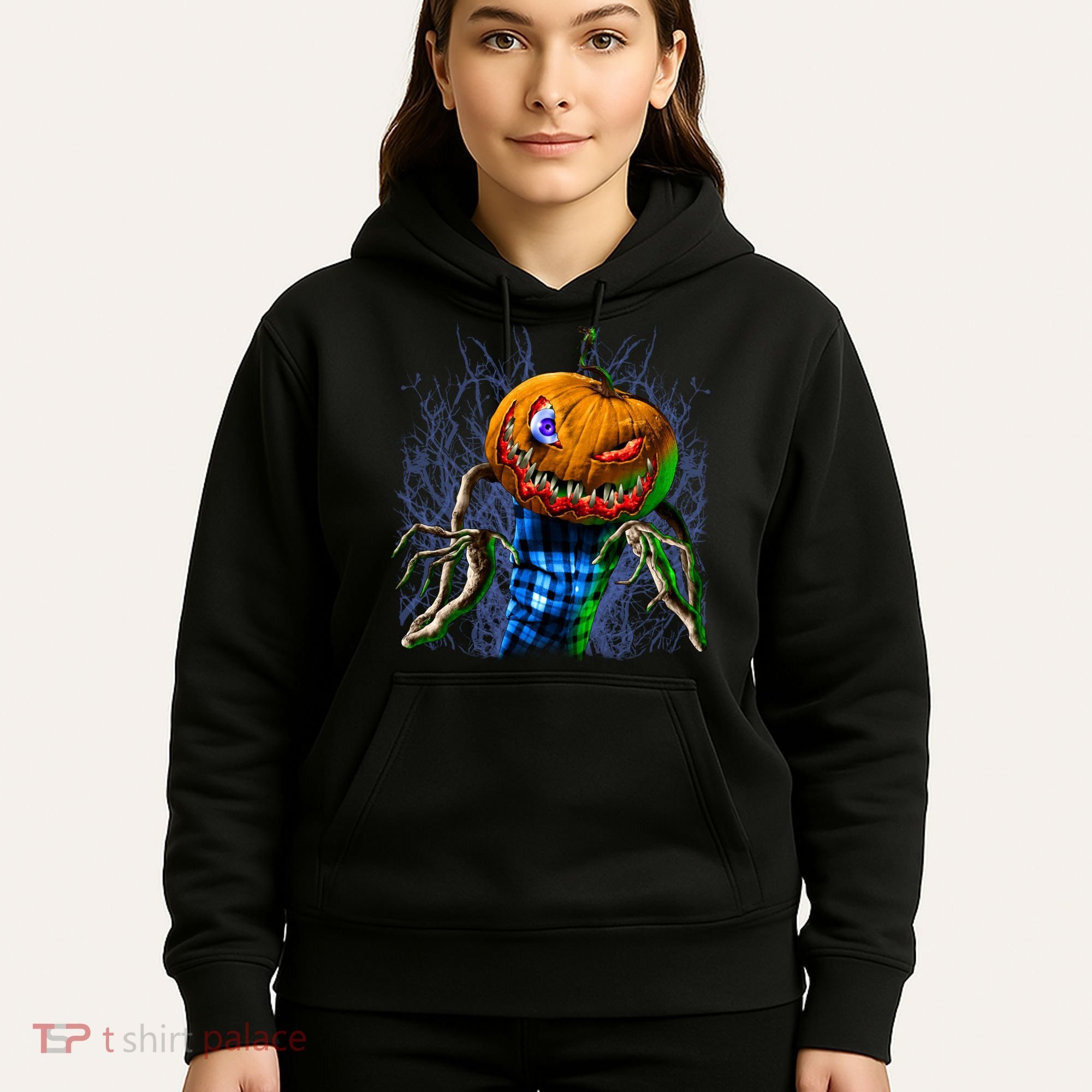 Pumpkinhead Scarecrow Halloween Hoodie