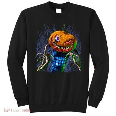 Pumpkinhead Scarecrow Halloween Sweatshirt