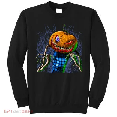 Pumpkinhead Scarecrow Halloween Sweatshirt
