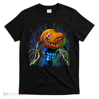 Pumpkinhead Scarecrow Halloween T-Shirt