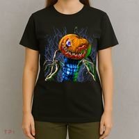 Pumpkinhead Scarecrow Halloween T-Shirt thumb 4