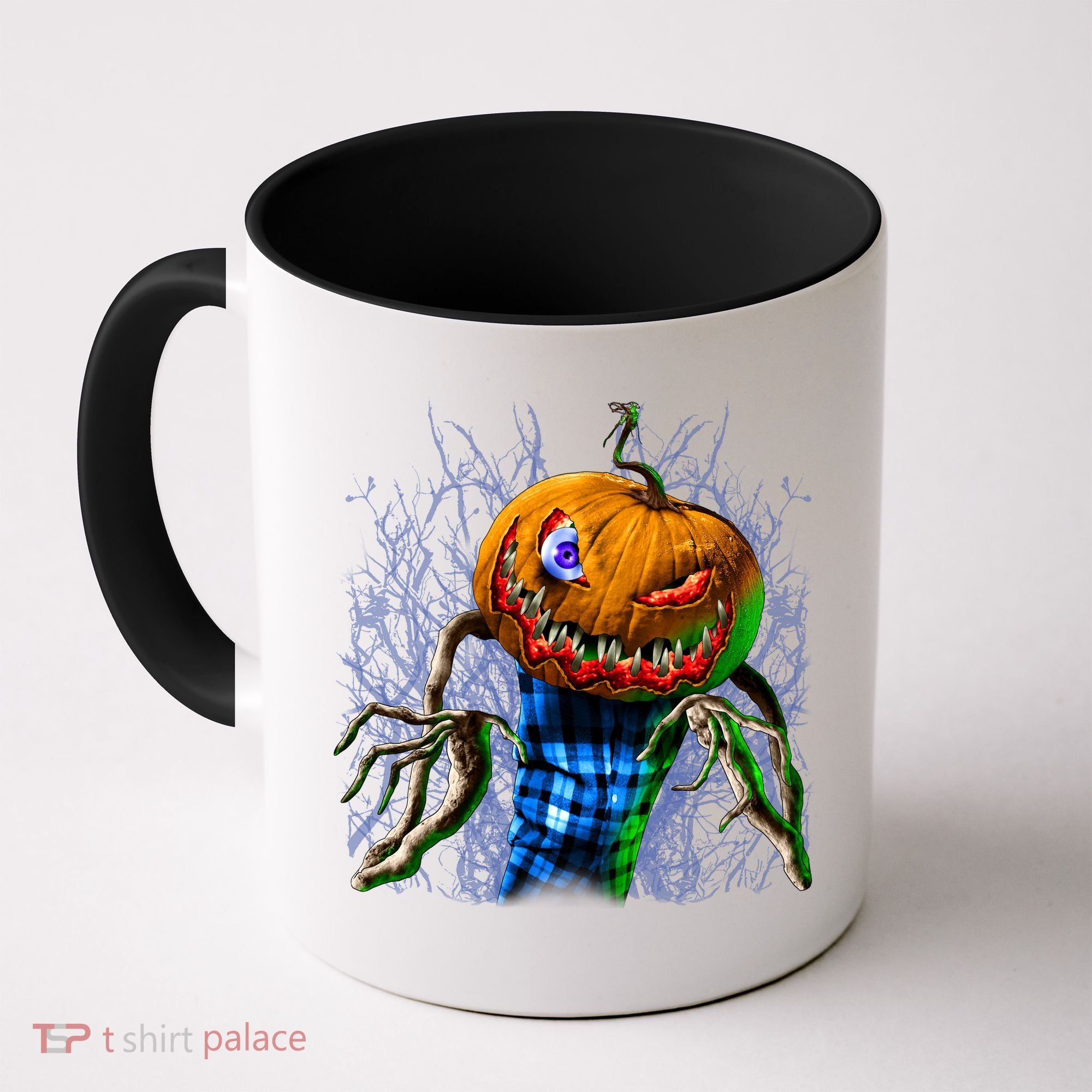 Pumpkinhead Scarecrow Halloween Coffee Mug