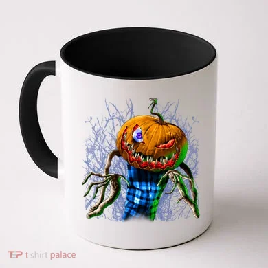 Pumpkinhead Scarecrow Halloween Coffee Mug