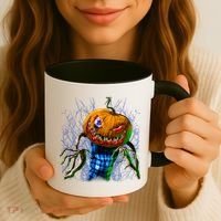 Pumpkinhead Scarecrow Halloween Coffee Mug thumb 3