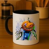 Pumpkinhead Scarecrow Halloween Coffee Mug thumb 4