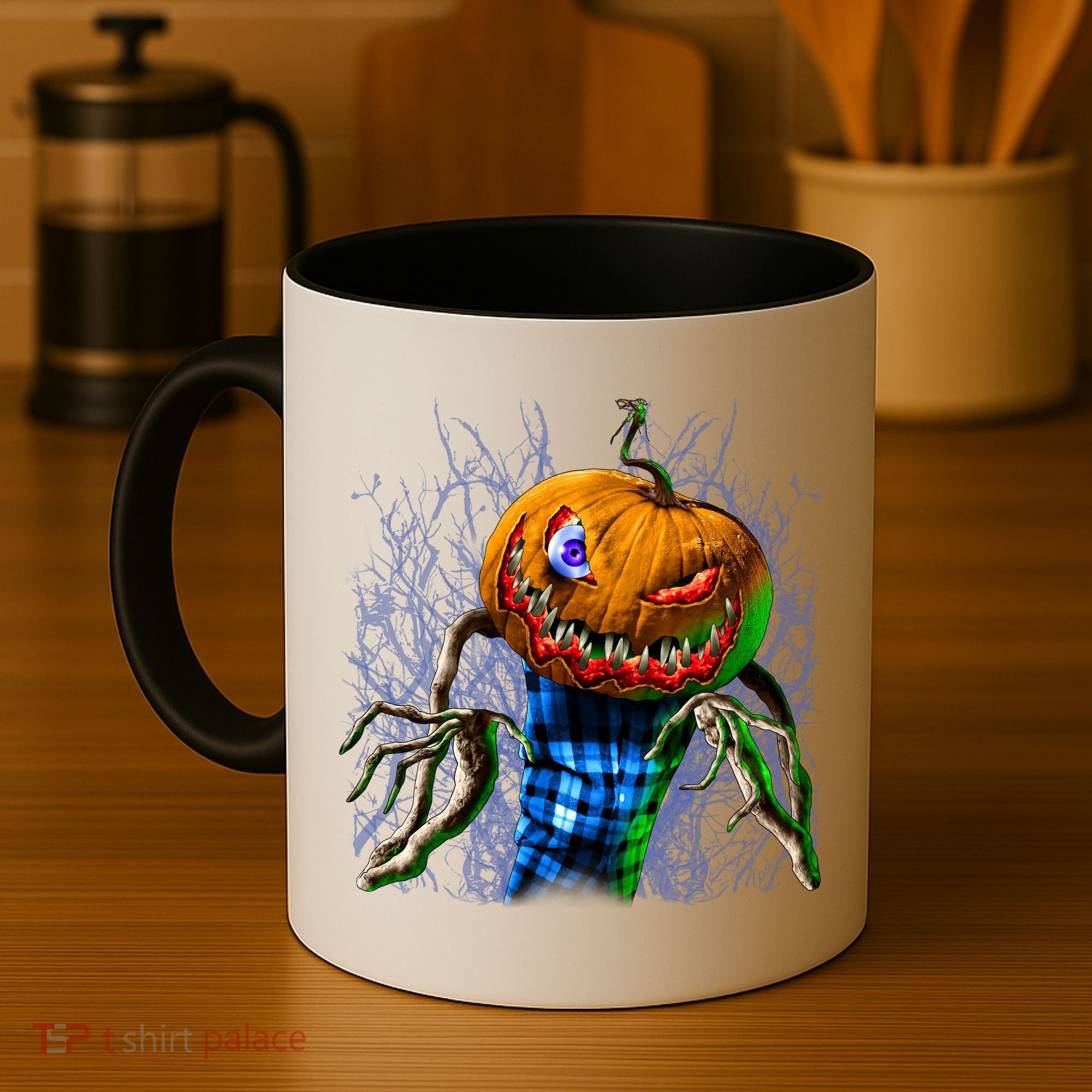 Pumpkinhead Scarecrow Halloween Coffee Mug