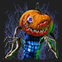 Pumpkinhead Scarecrow Halloween Beanie thumb 2