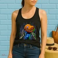 Pumpkinhead Scarecrow Halloween Women's Tank Top thumb 2