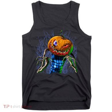 Pumpkinhead Scarecrow Halloween Tank Top
