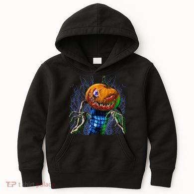 Pumpkinhead Scarecrow Halloween Kids Hoodie