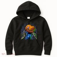 Pumpkinhead Scarecrow Halloween Kids Hoodie thumb 0