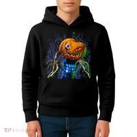 Pumpkinhead Scarecrow Halloween Kids Hoodie thumb 4