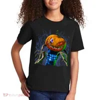 Pumpkinhead Scarecrow Halloween Kids T-Shirt thumb 2