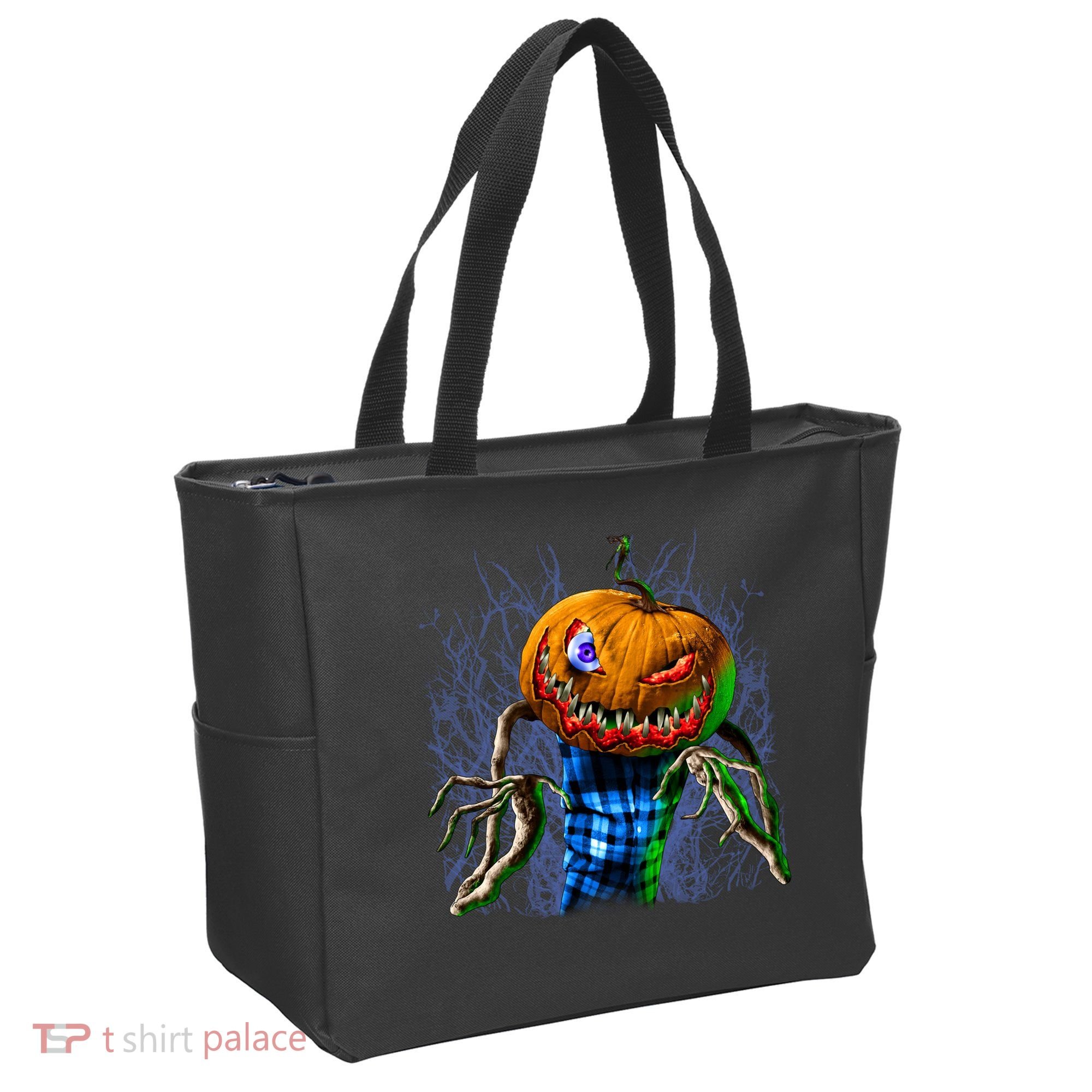 Pumpkinhead Scarecrow Halloween Tote Bag