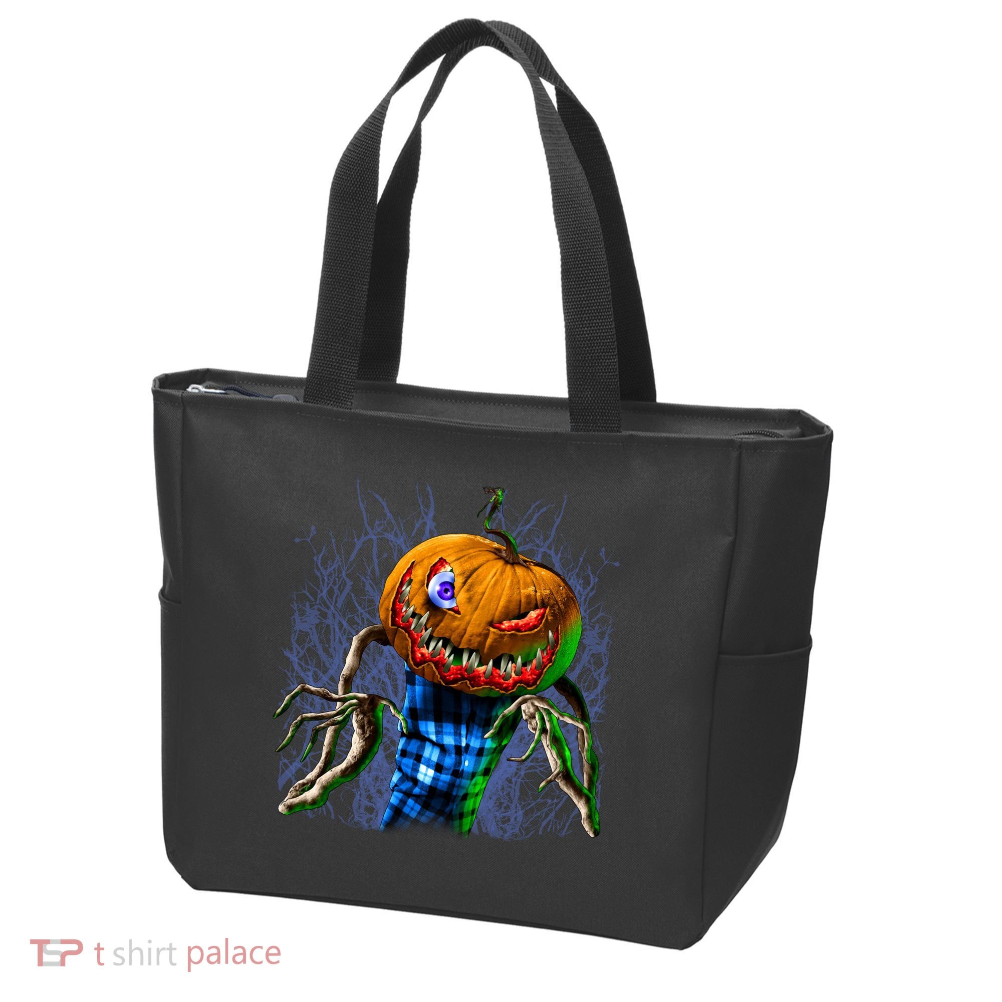 Pumpkinhead Scarecrow Halloween Tote Bag