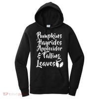 Pumpkins Hayrides Apple Cider and Falling Leaves Women's Hoodie thumb 0