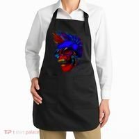 Punk Rock Neon Skull Head Apron thumb 2