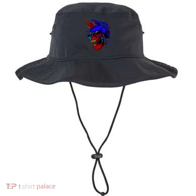Punk Rock Neon Skull Head Bucket Hat