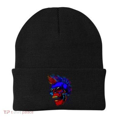 Punk Rock Neon Skull Head Beanie