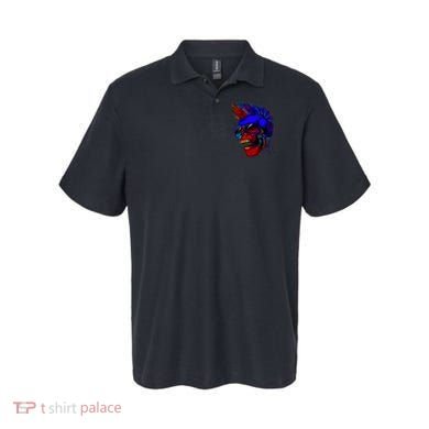 Punk Rock Neon Skull Head Polo