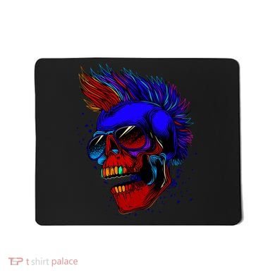 Punk Rock Neon Skull Head Mousepad