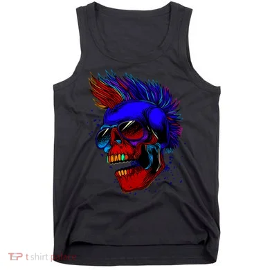 Punk Rock Neon Skull Head Tank Top