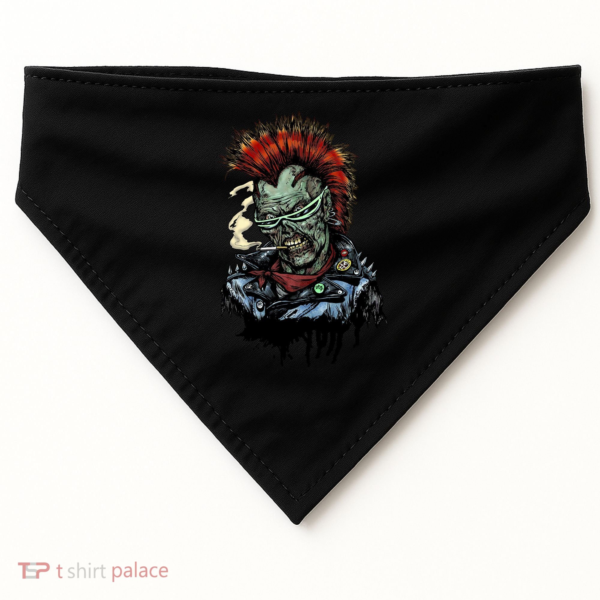 Punk Zombie USA-Made Doggie Bandana