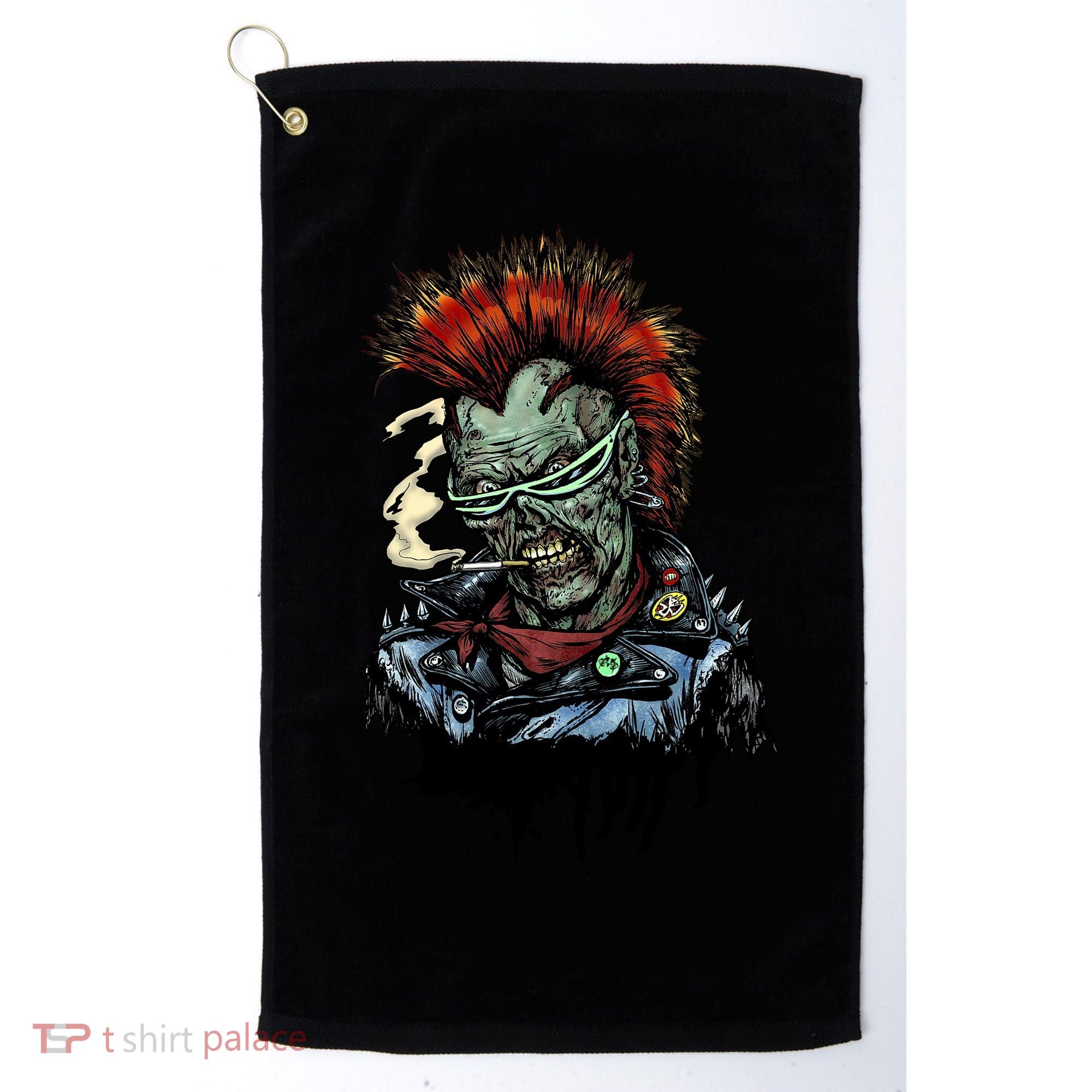 Punk Zombie Golf Towel