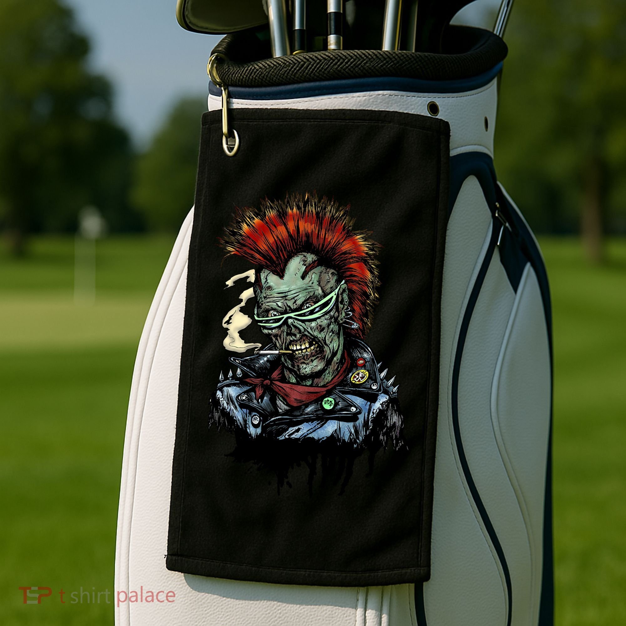 Punk Zombie Golf Towel