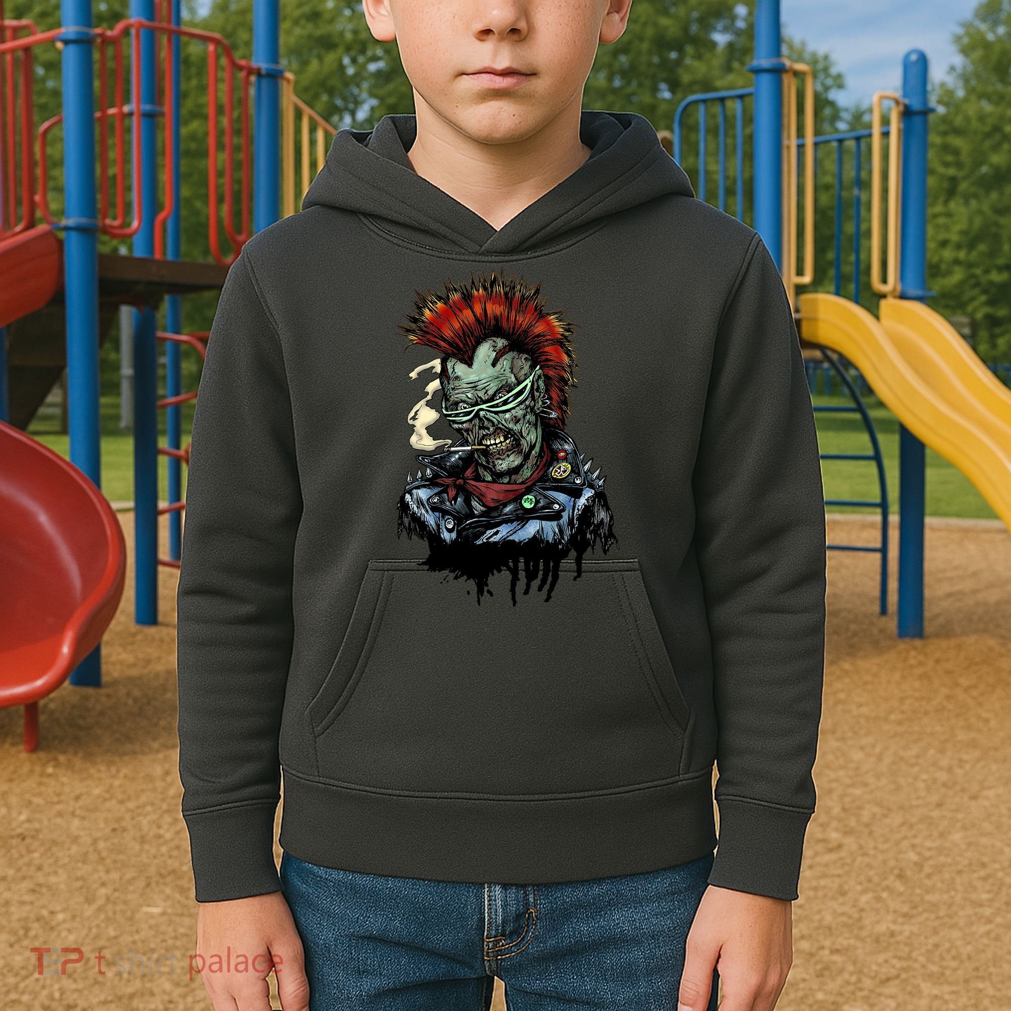 Punk Zombie Kids Hoodie
