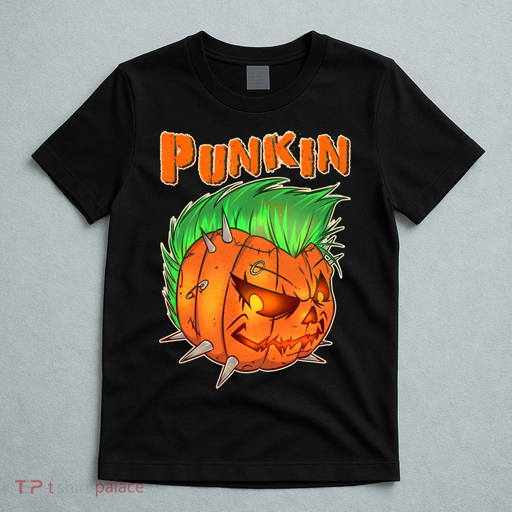 PUNKIN With Mohawk Funny Scary Halloween T-Shirt