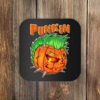 PUNKIN With Mohawk Funny Scary Halloween Coaster thumb 0