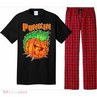 PUNKIN With Mohawk Funny Scary Halloween Pajama Set thumb 0