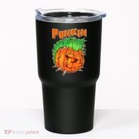 PUNKIN With Mohawk Funny Scary Halloween Tumbler thumb 0