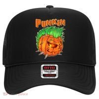 PUNKIN With Mohawk Funny Scary Halloween Hat thumb 0