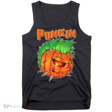 PUNKIN With Mohawk Funny Scary Halloween Tank Top