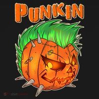 PUNKIN With Mohawk Funny Scary Halloween Women's T-Shirt thumb 6