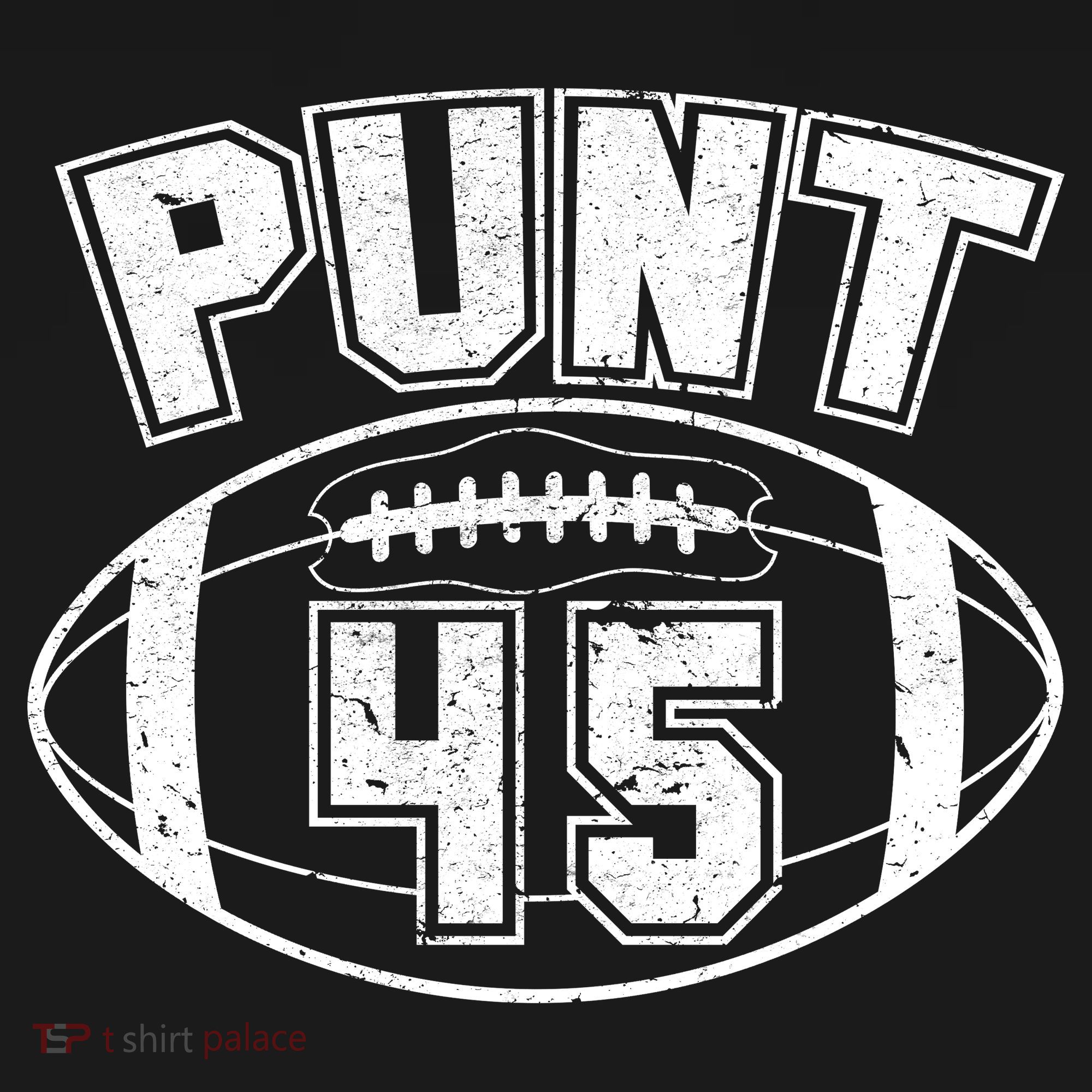 Punt 45 Anti Trump Football Ornament