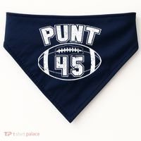 Punt 45 Anti Trump Football USA-Made Doggie Bandana thumb 0