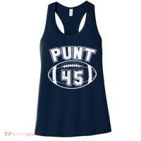 Punt 45 Anti Trump Football Women's Tank Top thumb 0