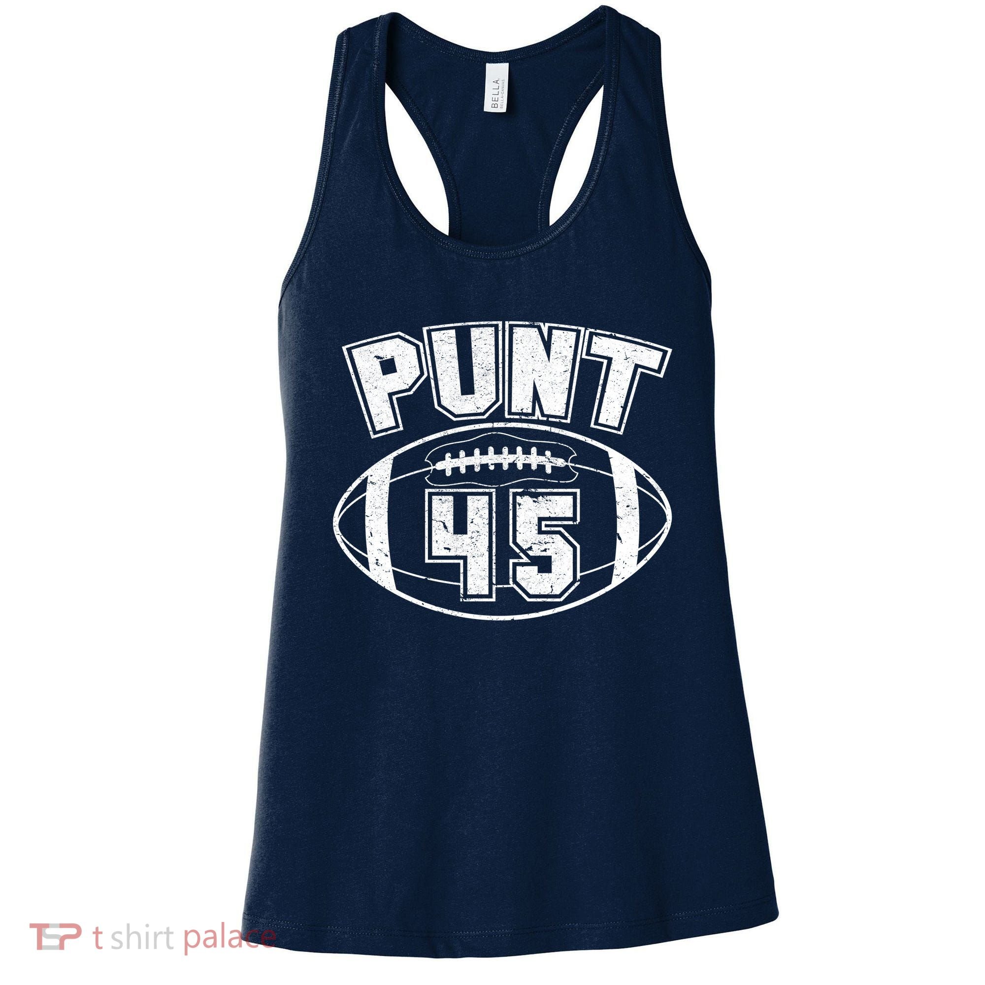 Punt 45 Anti Trump Football Women's Tank Top