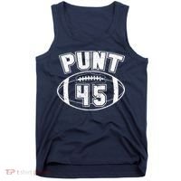 Punt 45 Anti Trump Football Tank Top thumb 0