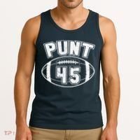 Punt 45 Anti Trump Football Tank Top thumb 3