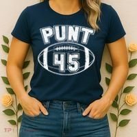 Punt 45 Anti Trump Football Women's T-Shirt thumb 2
