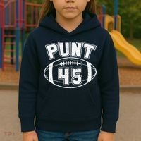 Punt 45 Anti Trump Football Kids Hoodie thumb 3