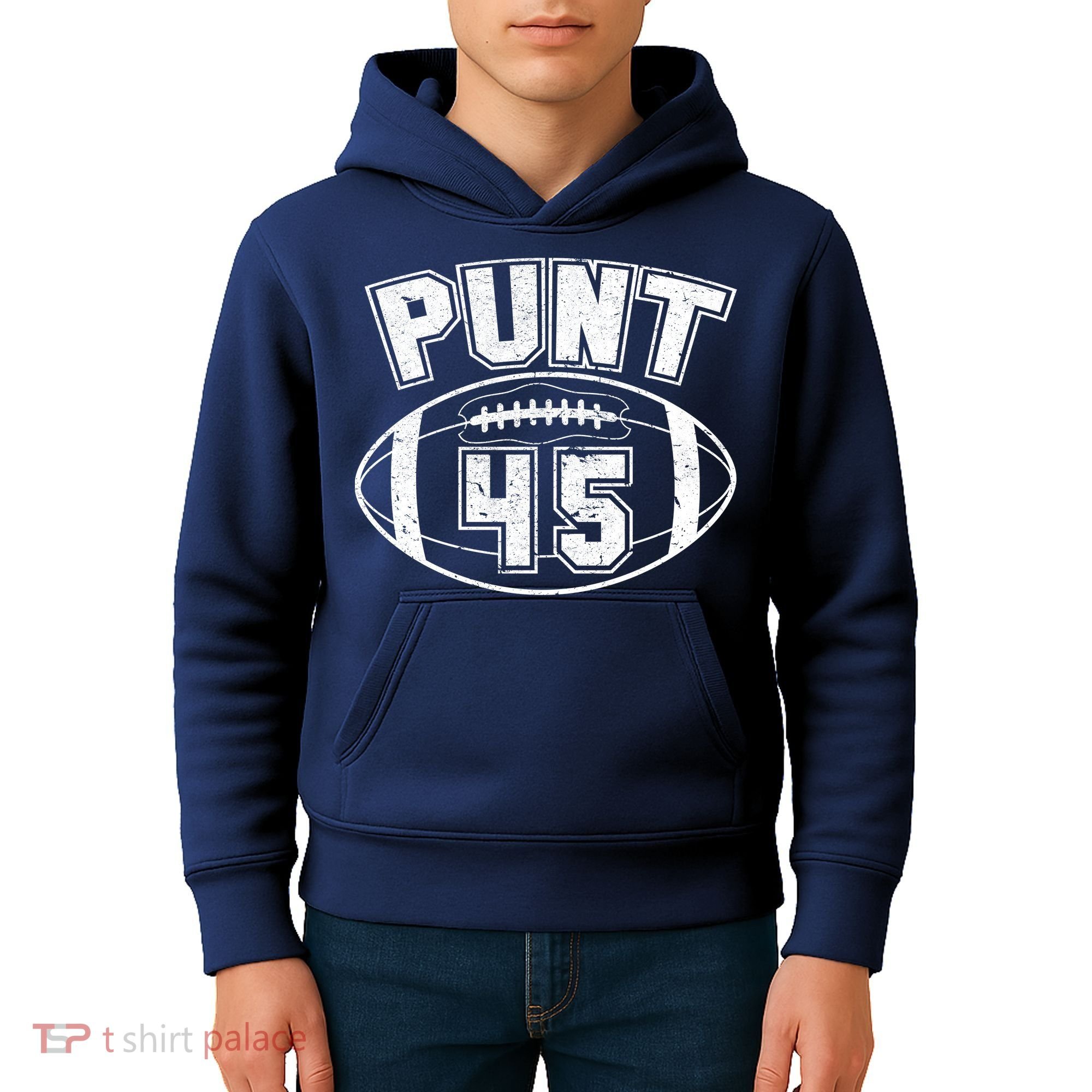 Punt 45 Anti Trump Football Kids Hoodie