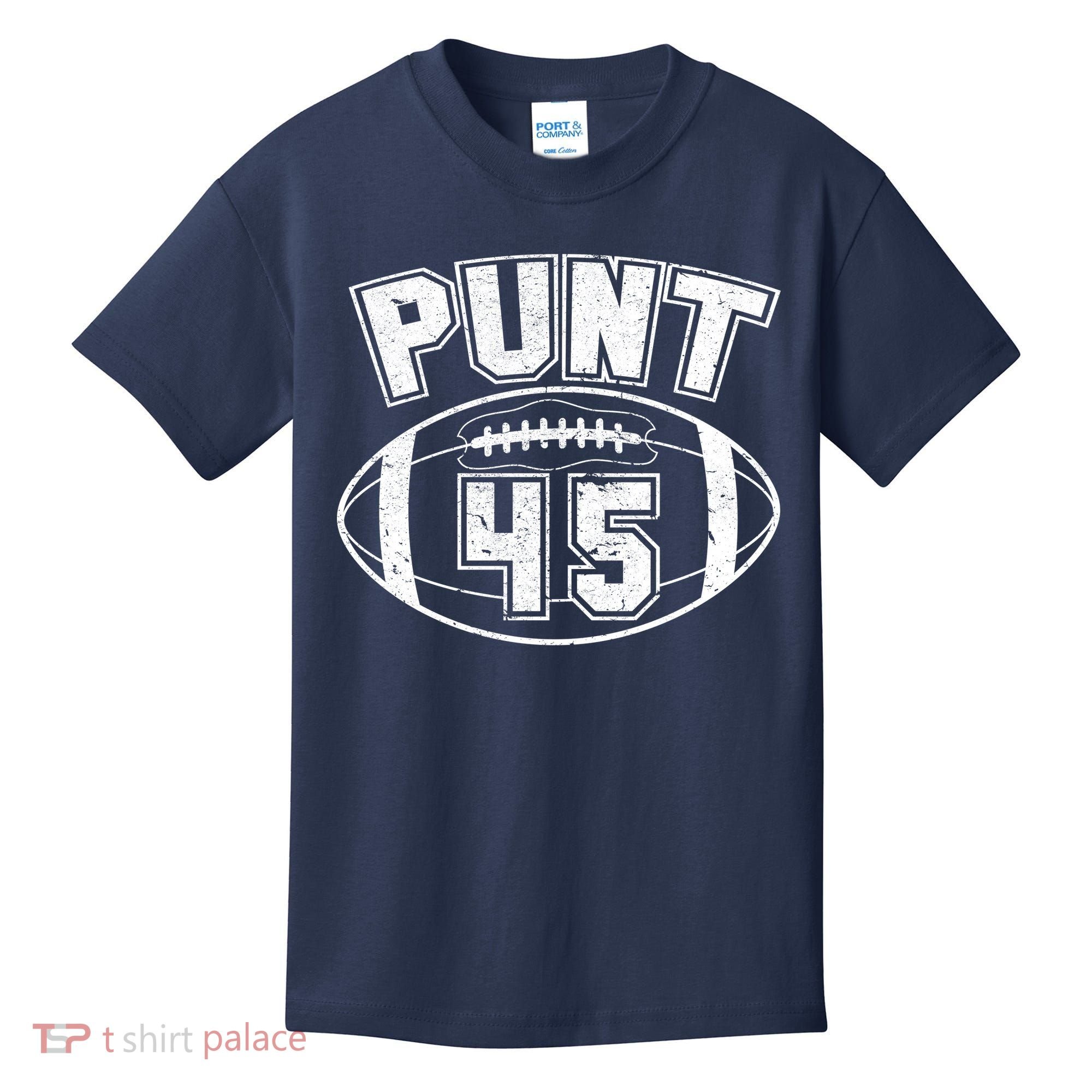 Punt 45 Anti Trump Football Kids T-Shirt