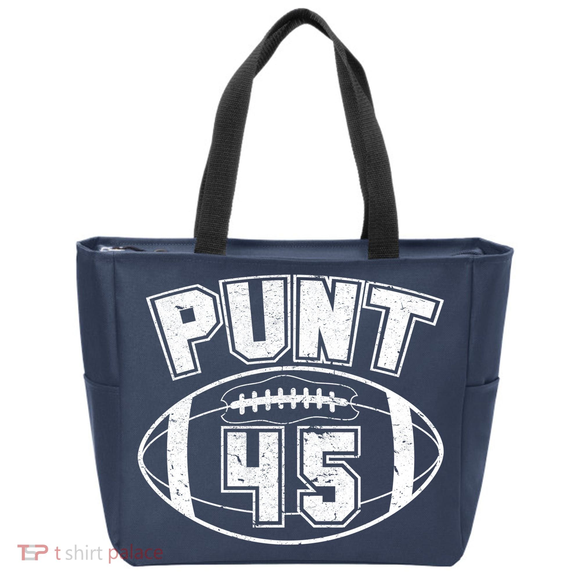 Punt 45 Anti Trump Football Tote Bag