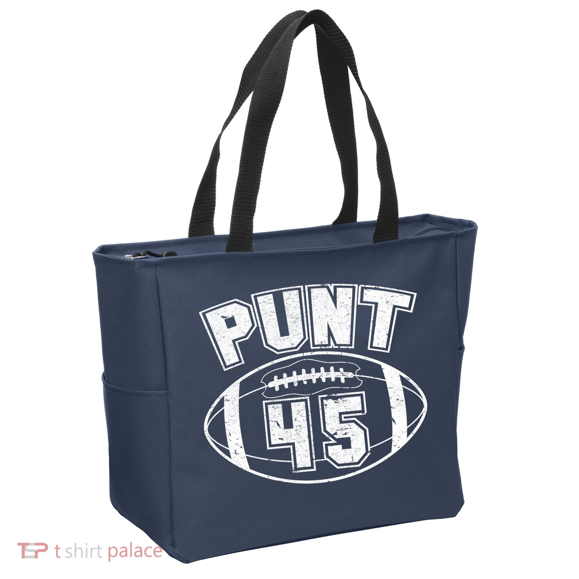 Punt 45 Anti Trump Football Tote Bag